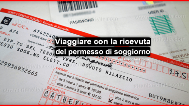 Viaggiare con la ricevuta del permesso di soggiorno 2020