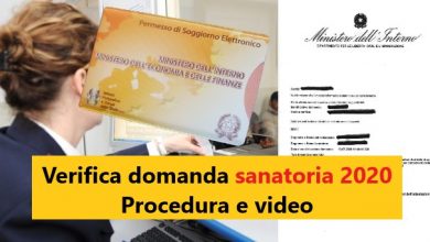 Verifica domanda sanatoria 2020: Procedura e video