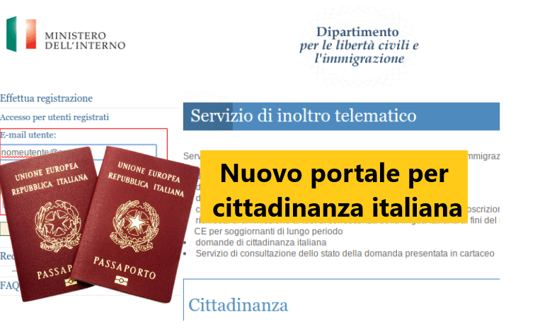 Nuovo portale cittadinanza italiana: come fare l'accesso?