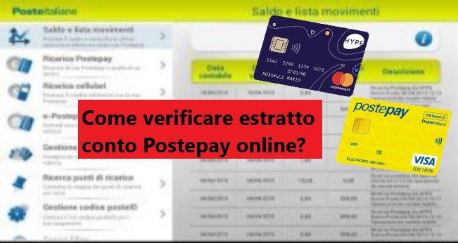Come verificare estratto conto Postepay online?