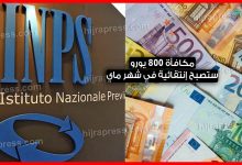 مكافأة 800 يورو